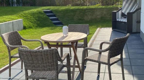 Seeblick Nordlicht, Exklusive Wohnung Mit Terrasse 万根沃格 外观 照片